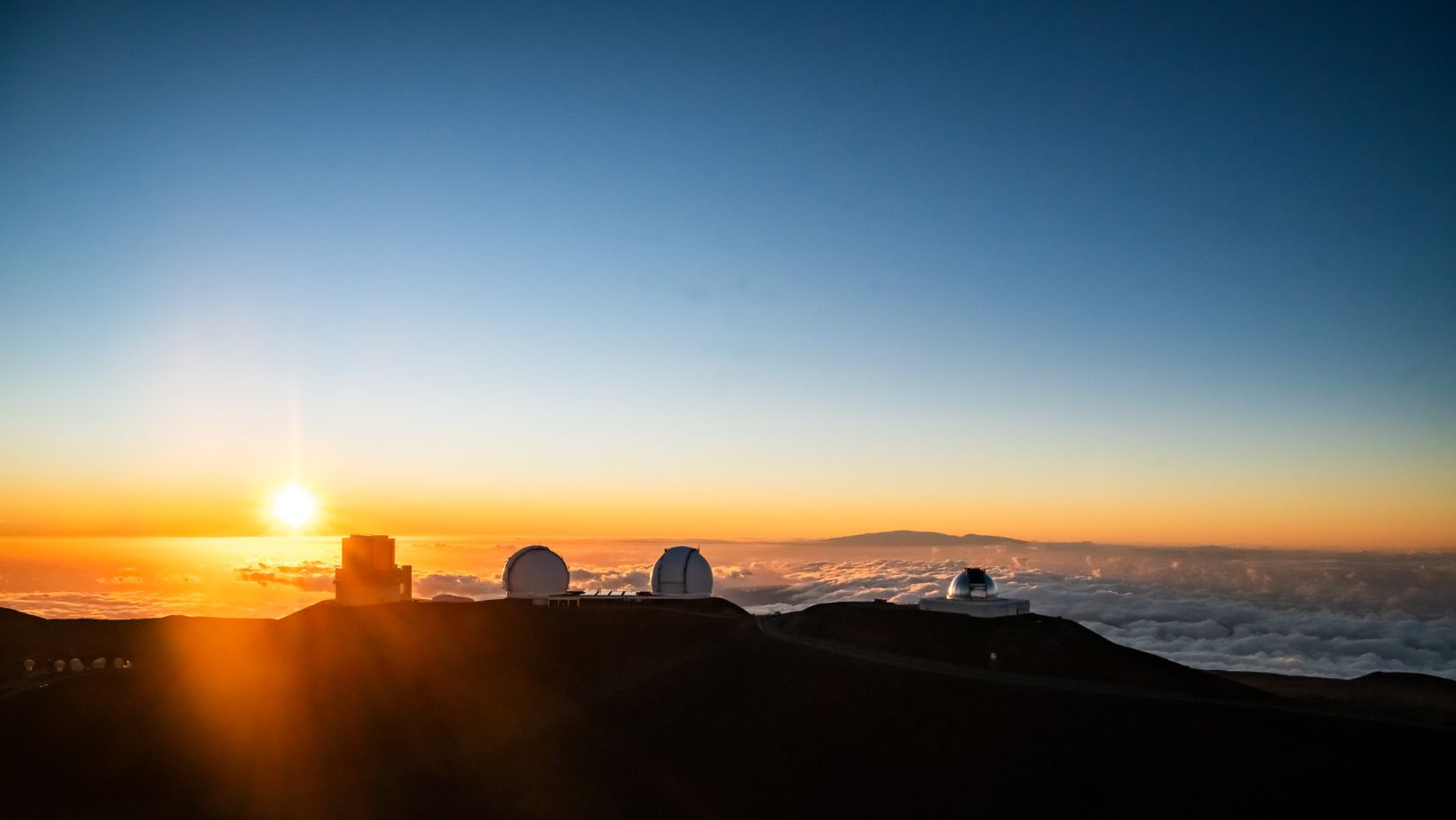 Mauna Kea Summit with telescopes