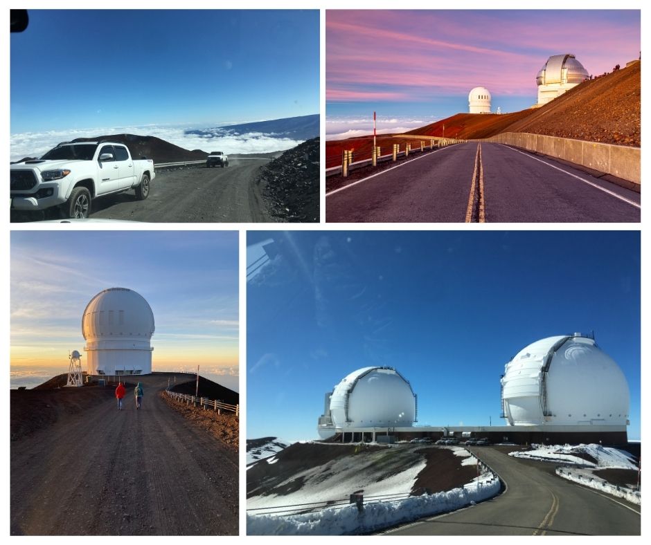 The roads on Mauna Kea Mountain
